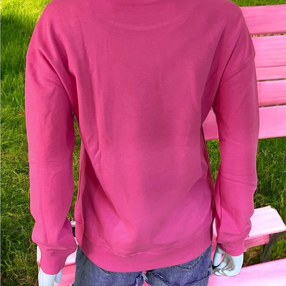 Bubble gum bunny chenille Easter holiday pullover S M XL - Picture 5 of 8